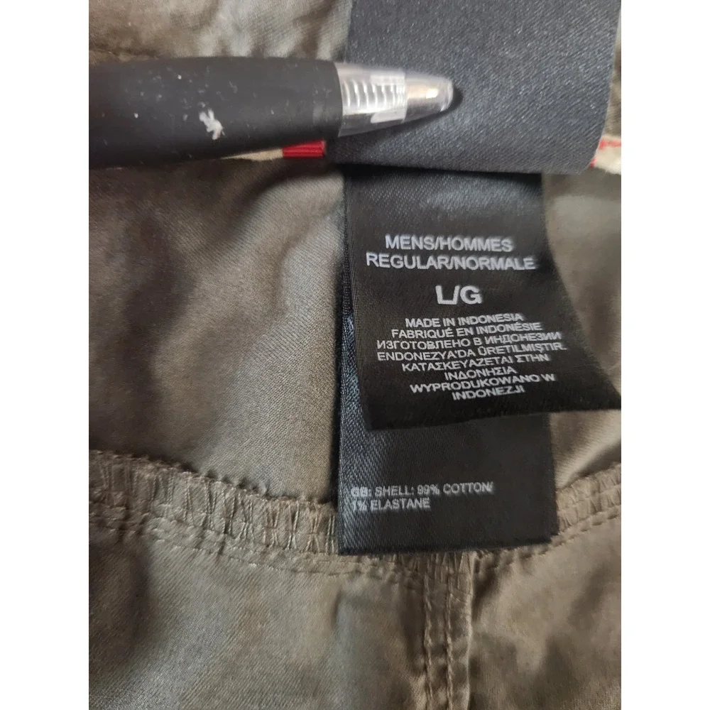 The North‎ Face Mens Stretch Cotton Shorts Sz Large Brown Zip Pocket Gorpcore